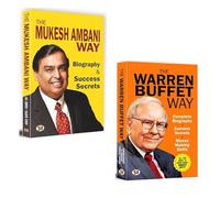 Warren Buffett + The Mukesh Ambani Way Biography Books| Motivational | Discipline | Biography Books | Self Help| Businessmen (Set Of 2 Books)