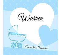 Warren Livre de Naissance: personnalisé, couleur, album photo, messages souvenirs à compléter