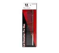 Warren London Cat DeMatter Pro Max | Peigne de toilettage en cuivre de 22,9 cm pour chats | Démêle les tapis, les nœuds et les poils lâches - Design doux, anti-traction pour manteaux longs, épais ou