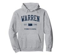 Warren PA Vintage Athletic Sports JSN1 Sweat à Capuche