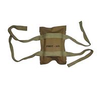 warreplica Pochette de Premier Secours Parachutiste US WWII - Toile Khaki - Reproduction Authentique First Aid Pouch 101st & 82nd Airborne Équipement Militaire Historique pour Reconstitution et Musée