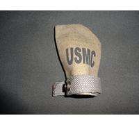 warreplica Protège-Bouche en Toile USMC WW2 (Lot de 2) - Couvre-Canon Marqué US pour M1 Garand, M1 Carbine et 1903 Springfield - Accessoire Reconstitution Historique Marine Corps, Khaki (Set de 2)