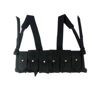 warreplica Reproduction de réplique de Chargeur de Guerre rhodésien FAL / G3 / M14 Bush War avec Poche à Grenade (Black)