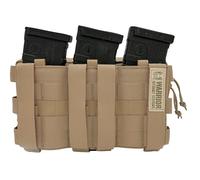 Warrior - A.S. Warrior Elite OPS Triple Snap MAG avec Pochette Utilitaire (Coyote)