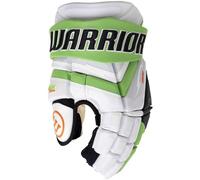 Warrior Alpha Deluxe Senior Gants de hockey sur glace Blanc/vert 33 cm