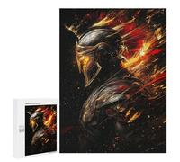 Warrior Armor with Fire Effect Puzzle 1000 Pièces Educa Jouet en Bois Cadeau Unique Décoration Intérieure Jeu Éducatif Challenge Toy Adultes Et Enfants À Partir De 14 Ans 500 PCS