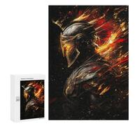 Warrior Armor with Fire Effect Puzzle 1000 Pièces Educa Jouet en Bois Cadeau Unique Décoration Intérieure Jeu Éducatif Challenge Toy Adultes Et Enfants À Partir De 14 Ans 300 PCS