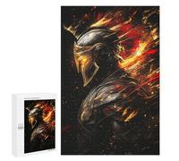 Warrior Armor with Fire Effect Puzzle 1000 Pièces Educa Jouet en Bois Cadeau Unique Décoration Intérieure Jeu Éducatif Challenge Toy Adultes Et Enfants À Partir De 14 Ans 1000 PCS
