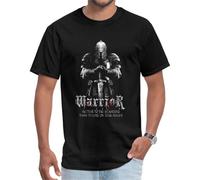 Warrior Better to Die Standing Than to Live on Your Knees Men T Shirts Black L