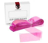 WARRIOR Cord Cover Grips Jetables Tattoo Machine Manchons Tatouage Cordon Couvre 5x116cm Pack de 125pcs Couleurs Rouge Bleu Noir (RED)