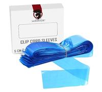 WARRIOR Cord Cover Grips Tattoo Machine Manchons de recouvrement de câbles 5x116cm Pack de 125pcs Couleurs Rouge Bleu Noir (BLU)