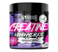 Créatine en poudre monohydrate Warrior 300 g - Nutrition micronisée - Améliore les performances physiques et la récupération - Dose de 5g (baie épicée).