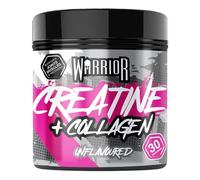 Warrior Créatine Monohydrate en Poudre + Collagene Hydrolysé 270g (30 Portions) - Complément Creatine Monohydrate & Collagene Poudre pour Muscles, Cheveux, Ongles & Articulations Femme - Sans arôme