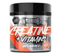 Warrior Créatine Monohydrate plus Multivitamines 360 g - 80 Portions - Supplément Sportif pour Performance, Force et Récupération Musculaire - Poudre Micronisée (Non aromatisée)