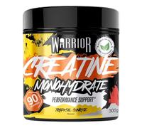 Warrior Créatine Monohydrate Poudre 300 g (100 Doses) - Créatine Monohydrate Pure, Creatine Monohydrate Poudre pour Prise de Masse & Force, Créatine Micronisée, Végane - Fruits Tropicaux