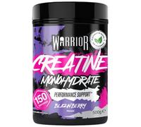 Warrior Créatine Monohydrate Poudre 500 g (166 Doses) - Créatine Monohydrate Pure, Creatine Monohydrate Poudre pour Prise de Masse & Force, Créatine Micronisée, Végane - Blazin Berry