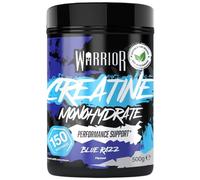 Warrior Créatine Monohydrate Poudre 500 g, Végane - Framboise Bleue