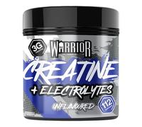 Warrior Créatine Monohydrate Poudre + Électrolytes Hydratation Sans Sucre 360g, 80 Portions - Performance Hydratation Pre Workout & Après Entrainement Hommes & Femmes - Créatine Micronisée Sans arôme