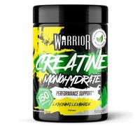 Warrior Créatine Monohydrate Poudre Micronisée - Supplément Sportif pour Musculation, Force et Récupération - 500 g, Portion 5 g (Lightening Lemonade)