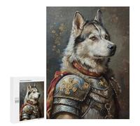 Warrior Dog Armor Painting -1 Puzzle 1000 Pièces Educa Jouet en Bois Cadeau Unique Décoration Intérieure Jeu Éducatif Challenge Toy Adultes Et Enfants À Partir De 14 Ans 500 PCS