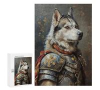 Warrior Dog Armor Painting Puzzle 1000 Pièces Educa Jouet en Bois Cadeau Unique Décoration Intérieure Jeu Éducatif Challenge Toy Adultes Et Enfants À Partir De 14 Ans 300 PCS