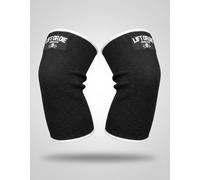 Warrior Gear Genouillères Musculation - Élastique Double Épaisseur (2 Ply) pour Squat, Powerlifting et Haltérophilie - Soutien Articulaire et Forte Compression - Vendues par Paire - Noir (S)