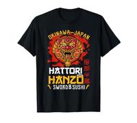 Warrior Guerrier Okinawa Japan Hattori Hanzo sword and sushi T-Shirt