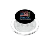 Warrior Honor The Dead soigne Un vétéran américain blessé PopSockets PopGrip pour MagSafe