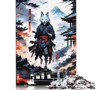 'Warrior Kitsune Wolf Japan' Poster, Picture, Metal Print, Paint by Jaycee MC Puzzle 1000 Pièces Educa Jouet en Bois Cadeau Unique De l'art De La Décoration Jeu Éducatif Challenge Toy Adultes & Enfan