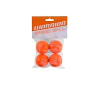Warrior Lot de 4 mini balles de hockey Orange