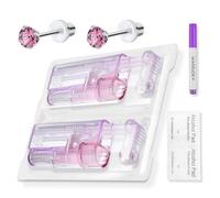 WARRIOR Pistolets perçage jetables rapis sûrs et indolores 2 pièces bijoux tampons d'alcool marqueur stérile disque en silicone le piercing à ressort complètera automatiquement le trou