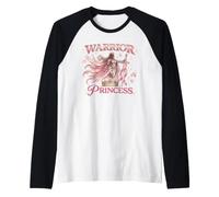 Warrior Princess Chemise Cancer Ruban Rose Manche Raglan