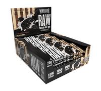 Warrior Raw Flapjack Barres Protéinées - 12 x 75 g, Faible Sucre, Riche en Fibres - Snack Protéiné Sain pour Petit-Déjeuner, Énergie et Croissance Musculaire (Cookies et crème)