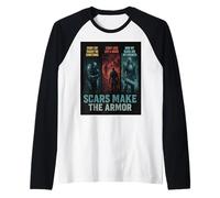 Warrior resilience scars make the armor battle hard. Cadeau Manche Raglan