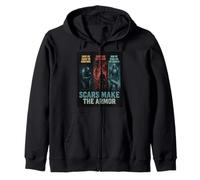 Warrior resilience scars make the armor battle hard. Cadeau Sweat à Capuche