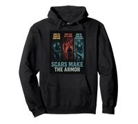 Warrior resilience scars make the armor battle hard. Cadeau Sweat à Capuche