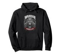 Warrior Silverback Gorilla Jungle King Graphic Sweat à Capuche