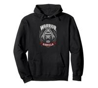 Warrior Silverback Gorilla Jungle King Graphic Sweat à Capuche