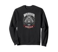 Warrior Silverback Gorilla Jungle King Graphic Sweatshirt