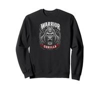 Warrior Silverback Gorilla Jungle King Graphic Sweatshirt