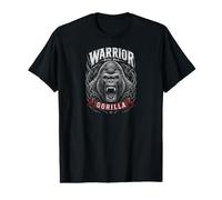 Warrior Silverback Gorilla Jungle King Graphic T-Shirt Graphique avec Valeur