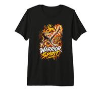 Warrior Spirit Chemise drôle de Combattant de Capoeira Roda T-Shirt Haut de Gamme