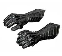 WARRIORPOINT Paire de gants médiévaux en acier doux Nazgul unisexe pour adulte, noir, Medium