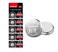 Warriors 5X Pile Piles 1616 CR1616 Bouton 3V,Emballage à l'épreuve des Enfants, pour appareils Smart Home, clés de Voiture
