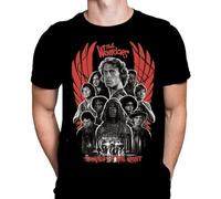 Warriors Armies of The Night Mens Tshirt Classic Thriller Movie Art Print, Black Graphic T-Shirt, Movie Poster Tee Hemden(X-Large)