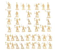 Warriors Army - Battle Figurine Collection, Mini Troop Figures, pp Army Diorama Kit | Birthday Toppar Ornament, School Craft Project Use, Resin Micros Soldier Sculpture Pack for Room Ornament Gift