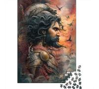 Warrior's Glory Epic Battle Artwork Puzzle 1000 Pieces Cadeau Unique Jeu Éducatif Défi Jouet À De Qualité Supérieure Peinture Art pour Adultes Et Enfants 70x50cm/1000pcs