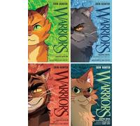 Warriors Graphic Novel 4-Book Collection Set : The Prophecies Begin Part One of Three, Part Two of Three, Part Three of Three, The New Prophecy, Part One of Three by Erin Hunter