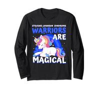 Warriors Licorne Magique de Sensibilisation au Syndrome de Stevens-Johnson Manche Longue