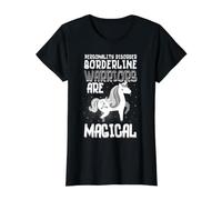 Warriors Magical Borderline Personality Disorder Conscience T-Shirt Graphique avec Valeur, Femme, Noir, XL